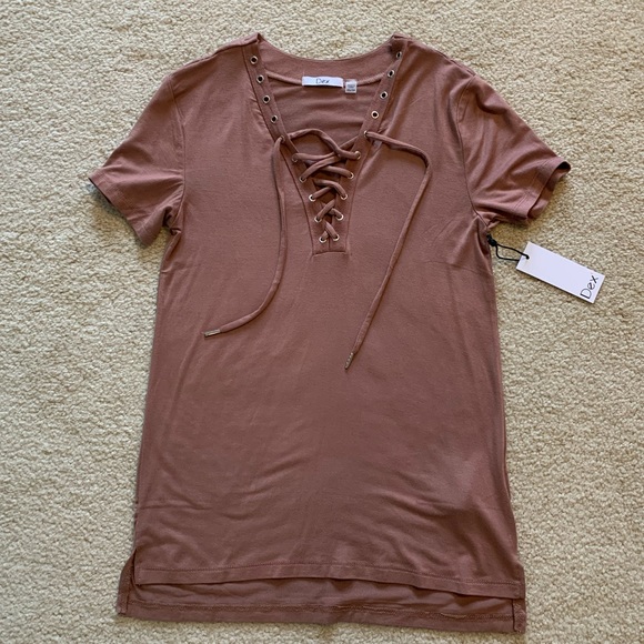 Lace Up T-Shirt - Picture 1 of 4